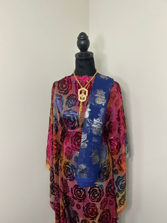 Ombré Purple Rose Maqbal Dirac Set